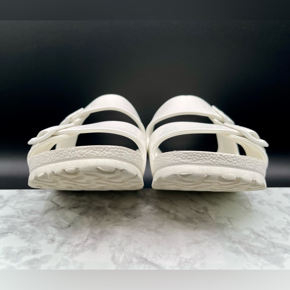 Birkenstock Classic White Double Strap Sandals - Picture 11 of 12